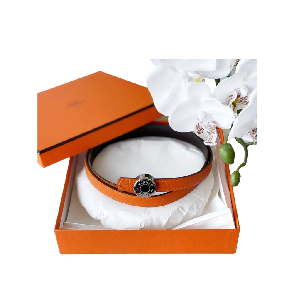Hermes Epsom Clou De Selle Réversible Belt 13mm Size 80